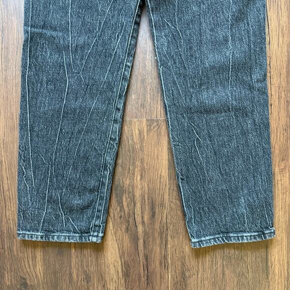 Wrangler Women’s Mom Jeans W28 L28 High Rise Tapered Leg Black Wash Western - Picture 9 of 9